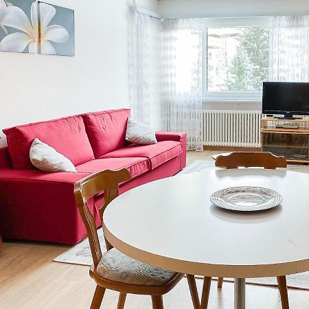 Zentrale Wohnung In St. Moritz Mit Grossem Balkon Buitenkant foto
