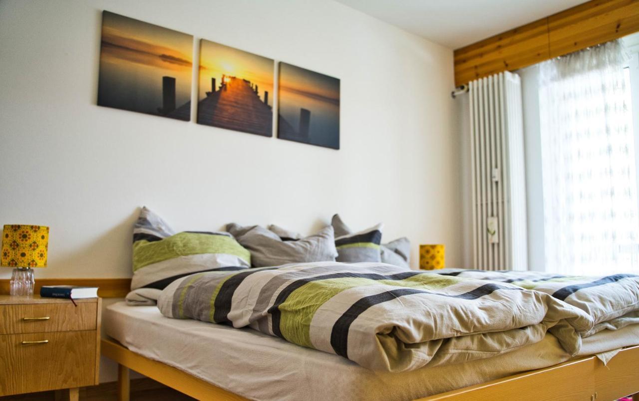 Zentrale Wohnung In St. Moritz Mit Grossem Balkon Buitenkant foto